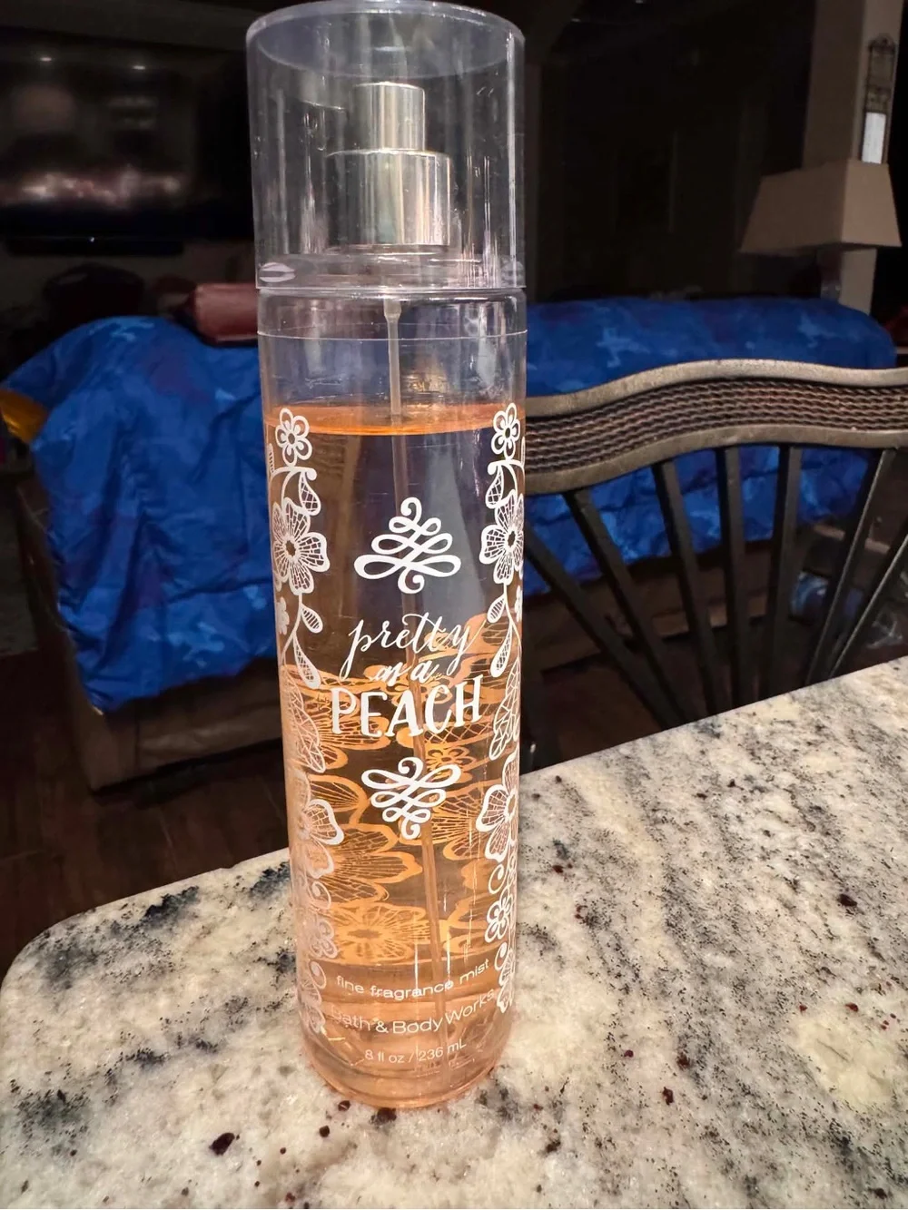 Bath & Body Works Peach Scented Fine Fragrance Mist - LIGHTLY USED MOSTLY FULL